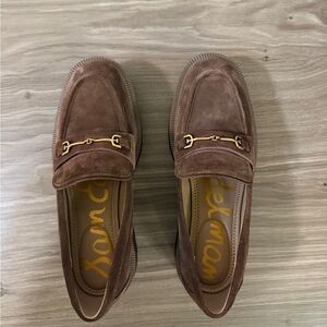 Sam Edelman Brown Suede Loafers WORN ONCE